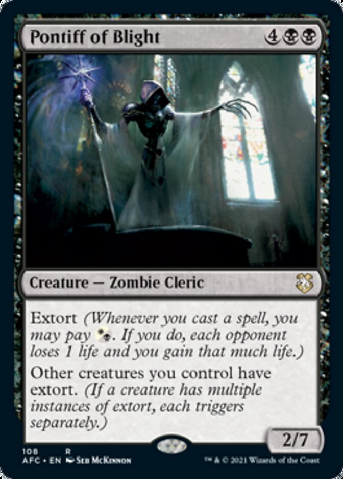 Pontiff of Blight [Dungeons & Dragons: Adventures in the Forgotten Realms Commander] - Magic: The Gathering - Card Brawlers | Quebec | Canada |