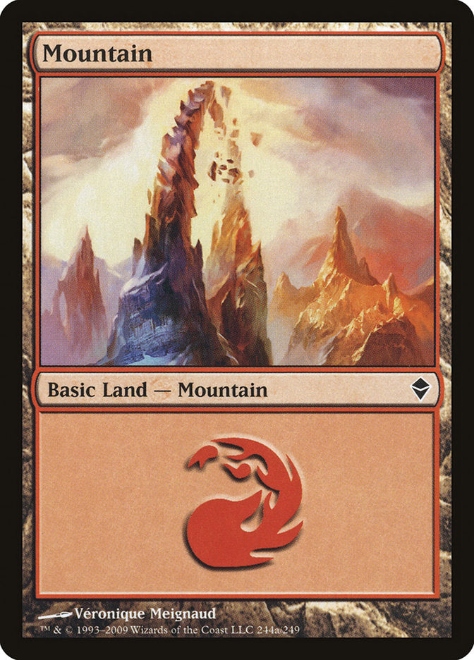 Mountain (244a) [Zendikar] - Magic: The Gathering - Card Brawlers | Quebec | Canada |