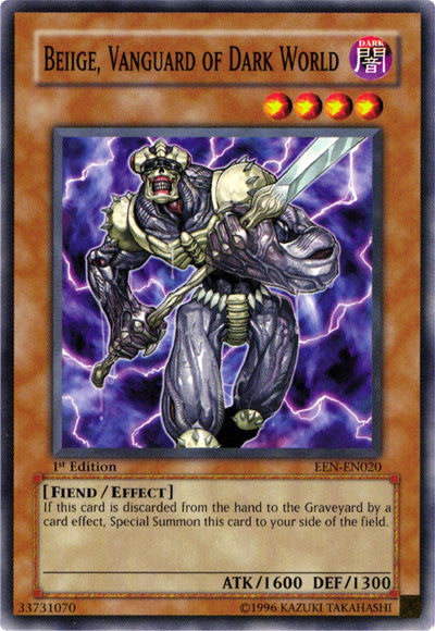 Beiige, Vanguard of Dark World [EEN-EN020] Common - Yu-Gi-Oh! - Card Brawlers | Quebec | Canada |