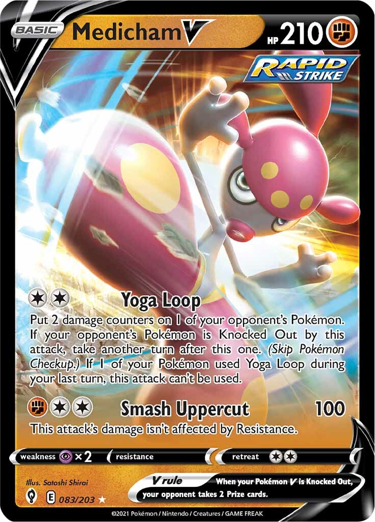 Medicham V (083/203) [Sword & Shield: Evolving Skies] - Pokémon - Card Brawlers | Quebec | Canada |