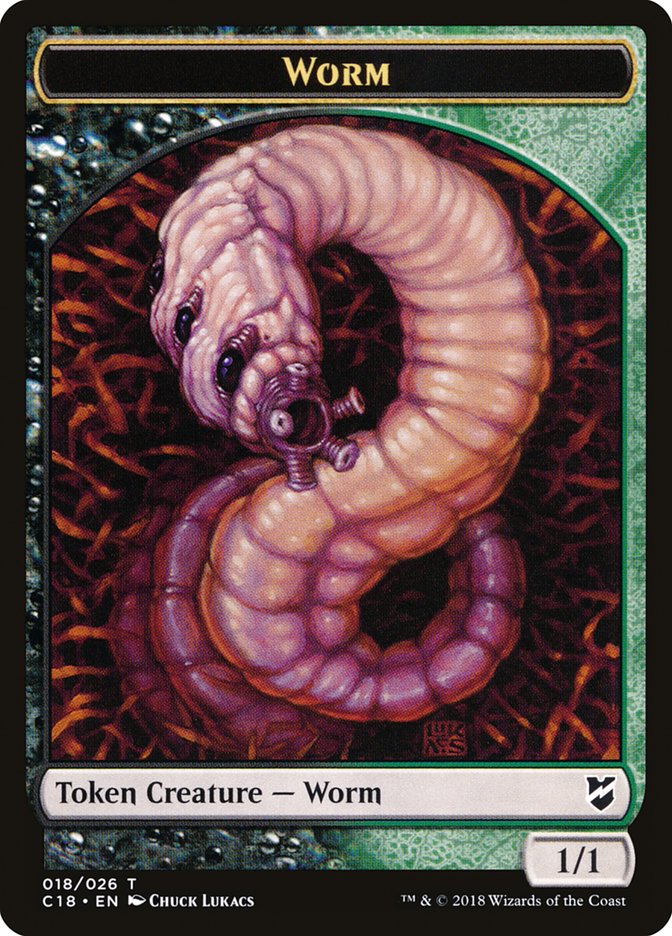 Cat Warrior // Worm Double-Sided Token [Commander 2018 Tokens] - Magic: The Gathering - Card Brawlers | Quebec | Canada |