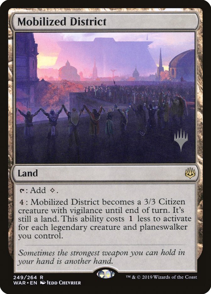 Mobilized District (Promo Pack) [War of the Spark Promos] - Magic: The Gathering - Card Brawlers | Quebec | Canada |