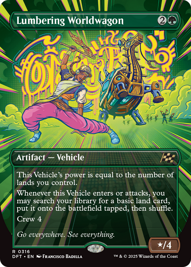 Lumbering Worldwagon (Borderless) [Aetherdrift] - Magic: The Gathering - Card Brawlers | Quebec | Canada |