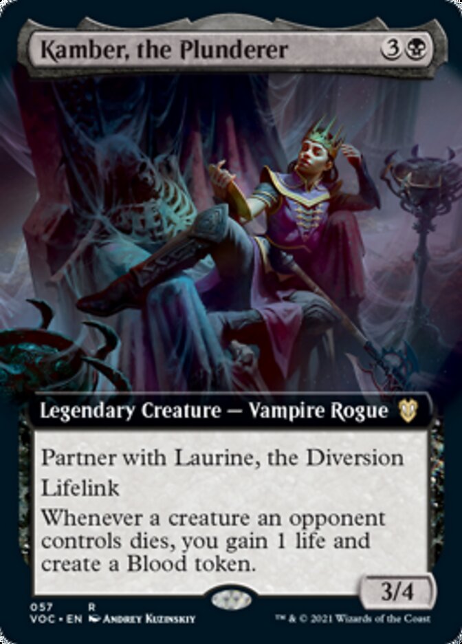 Kamber, the Plunderer (Extended Art) [Innistrad: Crimson Vow Commander] - Magic: The Gathering - Card Brawlers | Quebec | Canada |