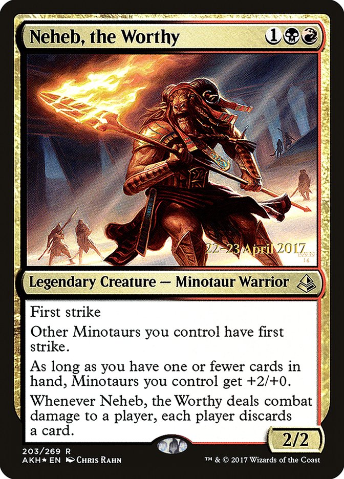 Neheb, the Worthy [Amonkhet Prerelease Promos] - Magic: The Gathering - Card Brawlers | Quebec | Canada |