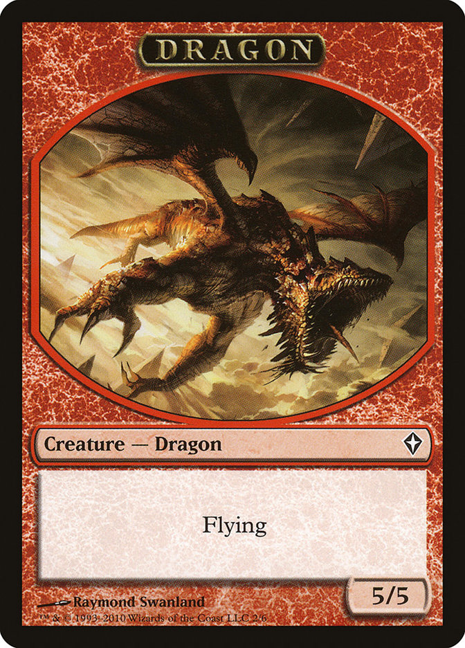 Dragon Token [Worldwake Tokens] - Magic: The Gathering - Card Brawlers | Quebec | Canada |