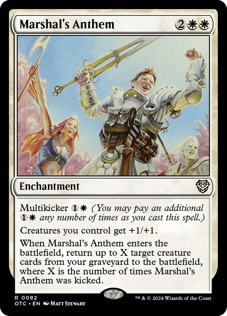 Marshal's Anthem [Outlaws of Thunder Junction Commander] - Magic: The Gathering - Card Brawlers | Quebec | Canada |