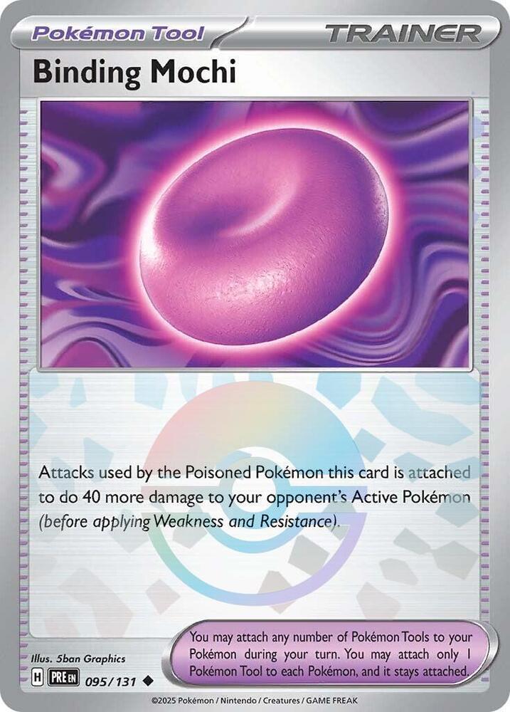 Binding Mochi (095/131) (Poke Ball Pattern) [Scarlet & Violet: Prismatic Evolutions] - Pokémon - Card Brawlers | Quebec | Canada |
