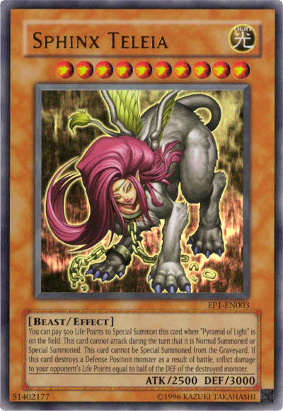Sphinx Teleia [EP1-EN003] Ultra Rare - Yu-Gi-Oh! - Card Brawlers | Quebec | Canada |