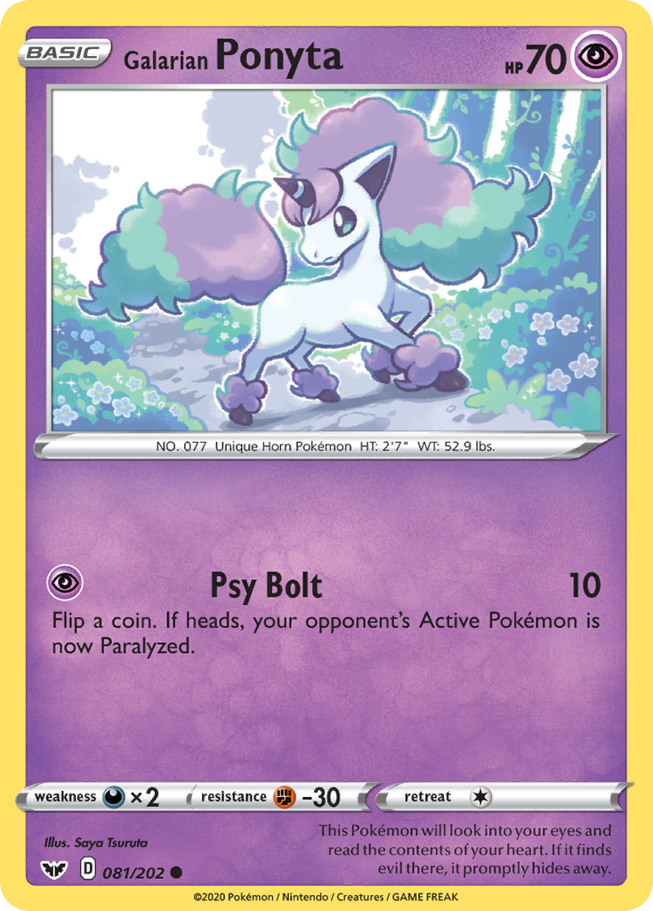 Galarian Ponyta (081/202) [Sword & Shield: Base Set] - Pokémon - Card Brawlers | Quebec | Canada |
