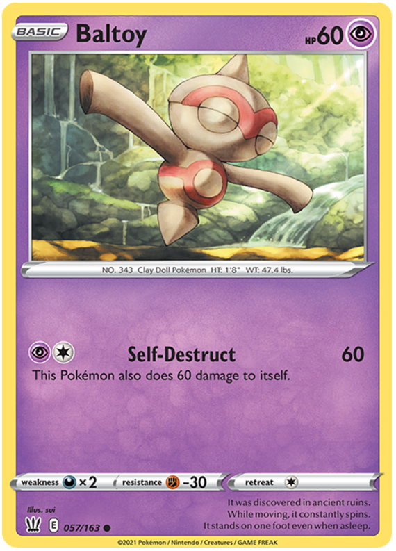 Baltoy (057/163) [Sword & Shield: Battle Styles] - Pokémon - Card Brawlers | Quebec | Canada |