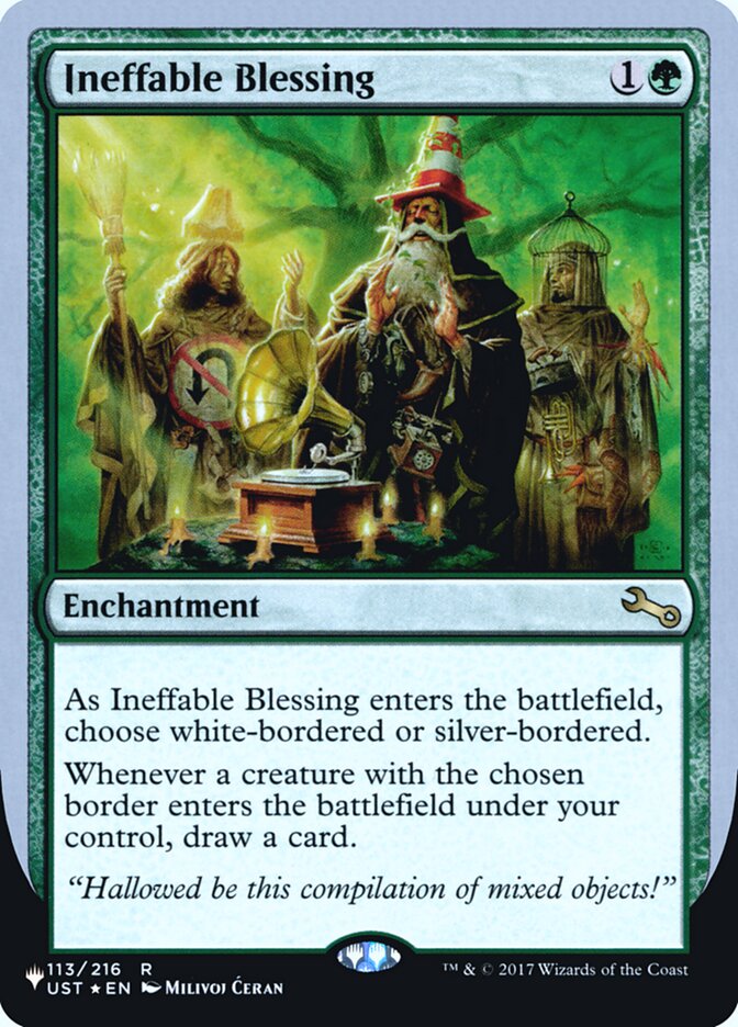 Ineffable Blessing (Bordered) (Unfinity Foil Edition) [The List] - Magic: The Gathering - Card Brawlers | Quebec | Canada |