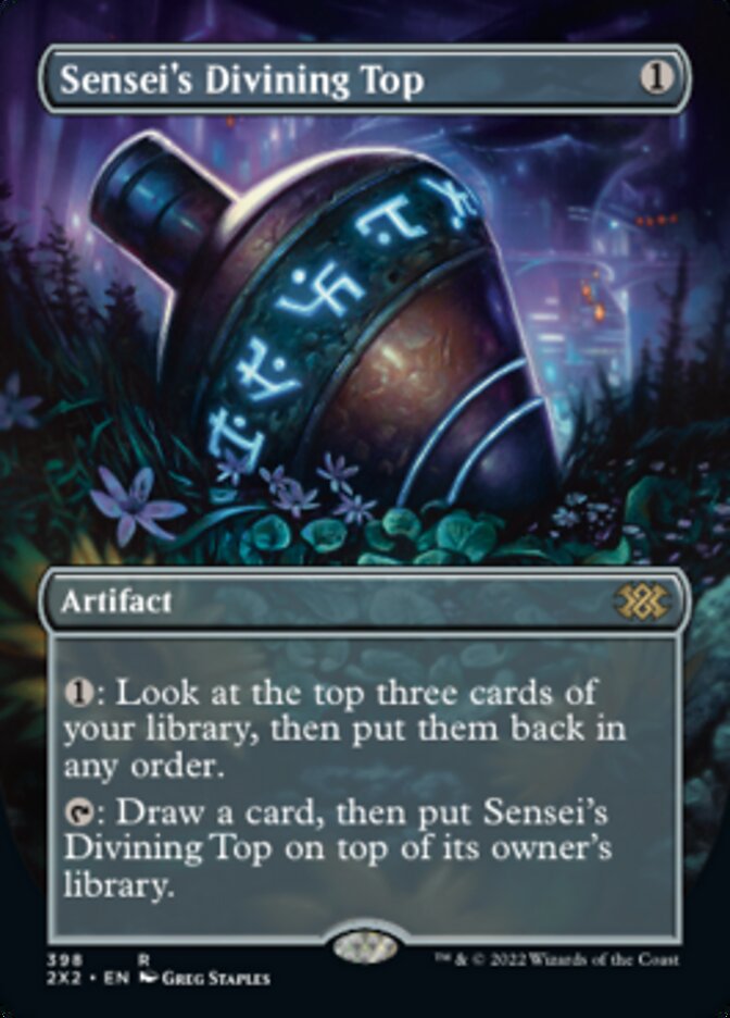 Sensei's Divining Top (Borderless Alternate Art) [Double Masters 2022] - Magic: The Gathering - Card Brawlers | Quebec | Canada |
