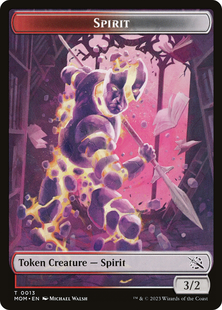 Monk // Spirit (13) Double-Sided Token [March of the Machine Tokens] - Magic: The Gathering - Card Brawlers | Quebec | Canada |