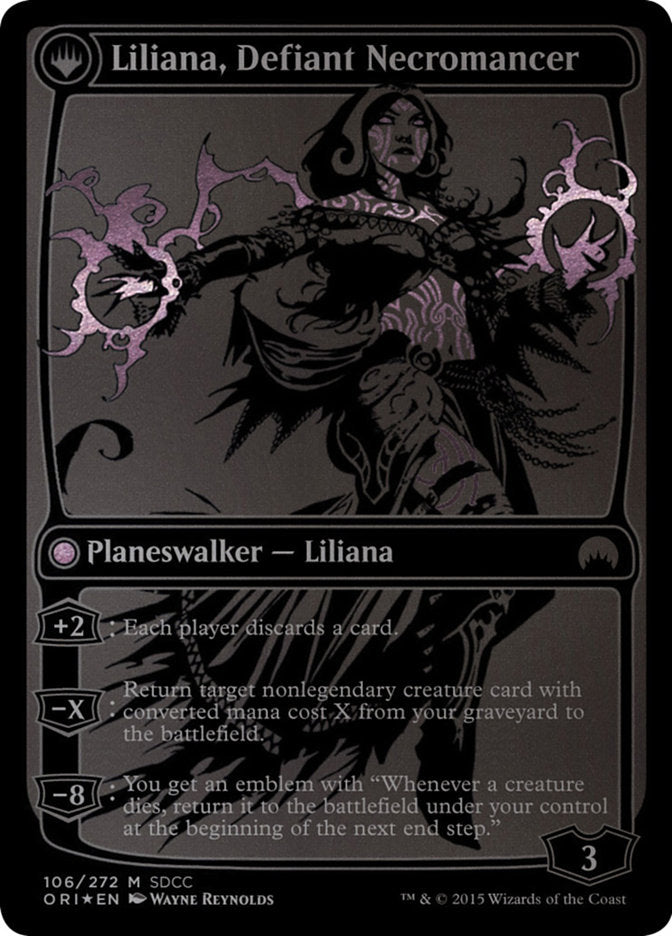Liliana, Heretical Healer // Liliana, Defiant Necromancer [San Diego Comic-Con 2015] - Magic: The Gathering - Card Brawlers | Quebec | Canada |