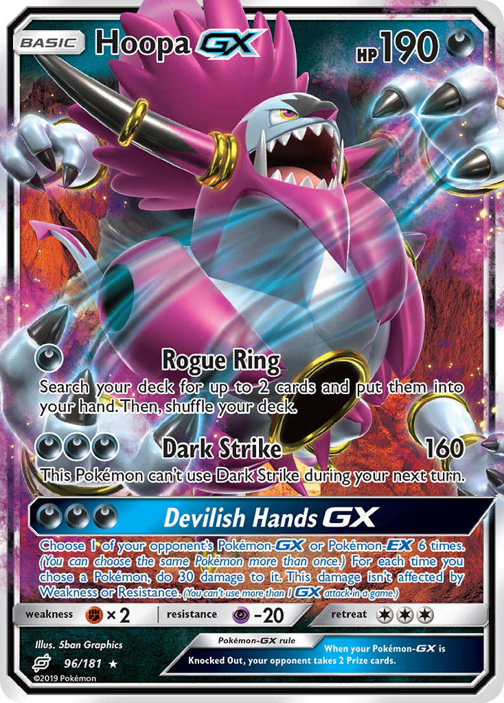 Hoopa GX (96/181) [Sun & Moon: Team Up] - Pokémon - Card Brawlers | Quebec | Canada |
