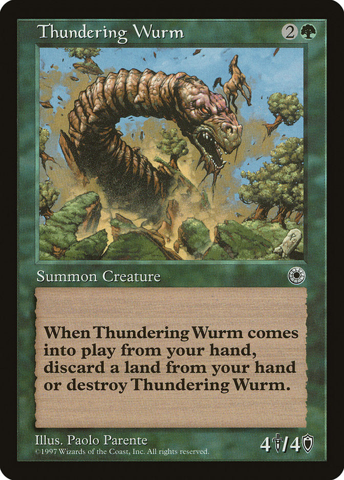 Thundering Wurm [Portal] - Magic: The Gathering - Card Brawlers | Quebec | Canada |