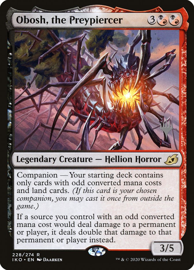 Obosh, the Preypiercer (Promo Pack) [Ikoria: Lair of Behemoths Promos] - Magic: The Gathering - Card Brawlers | Quebec | Canada |