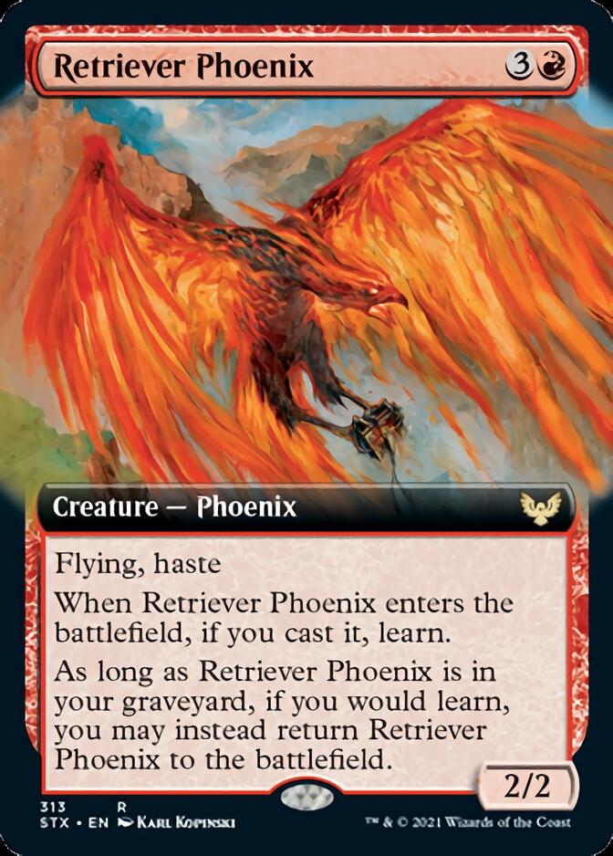 Retriever Phoenix (Extended Art) [Strixhaven: School of Mages] - Magic: The Gathering - Card Brawlers | Quebec | Canada |