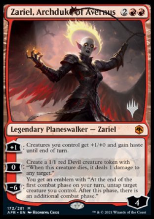 Zariel, Archduke of Avernus (Promo Pack) [Dungeons & Dragons: Adventures in the Forgotten Realms Promos] - Magic: The Gathering - Card Brawlers | Quebec | Canada |