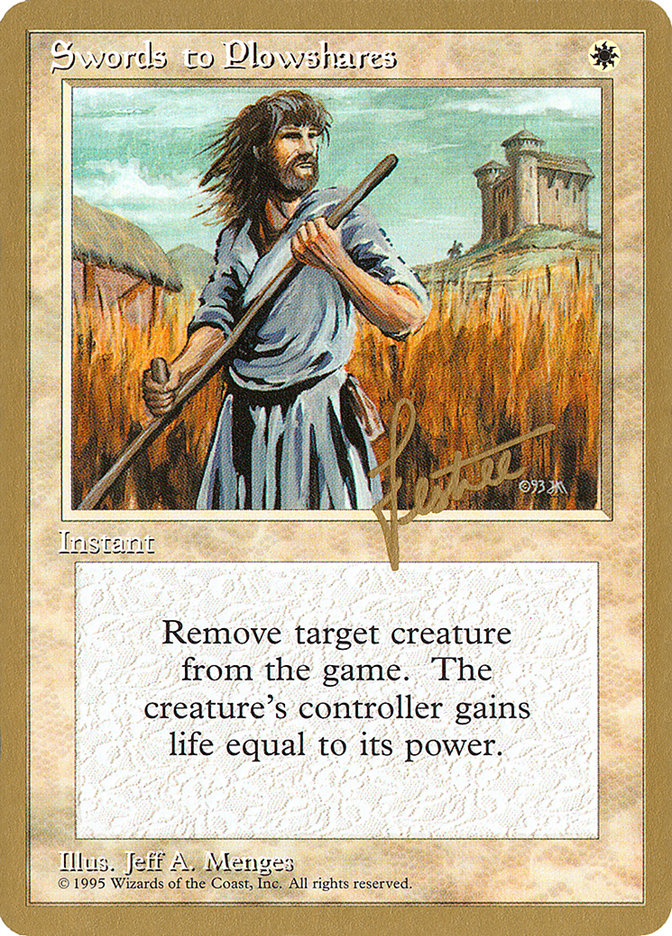 Swords to Plowshares (Bertrand Lestree) [Pro Tour Collector Set] - Magic: The Gathering - Card Brawlers | Quebec | Canada |