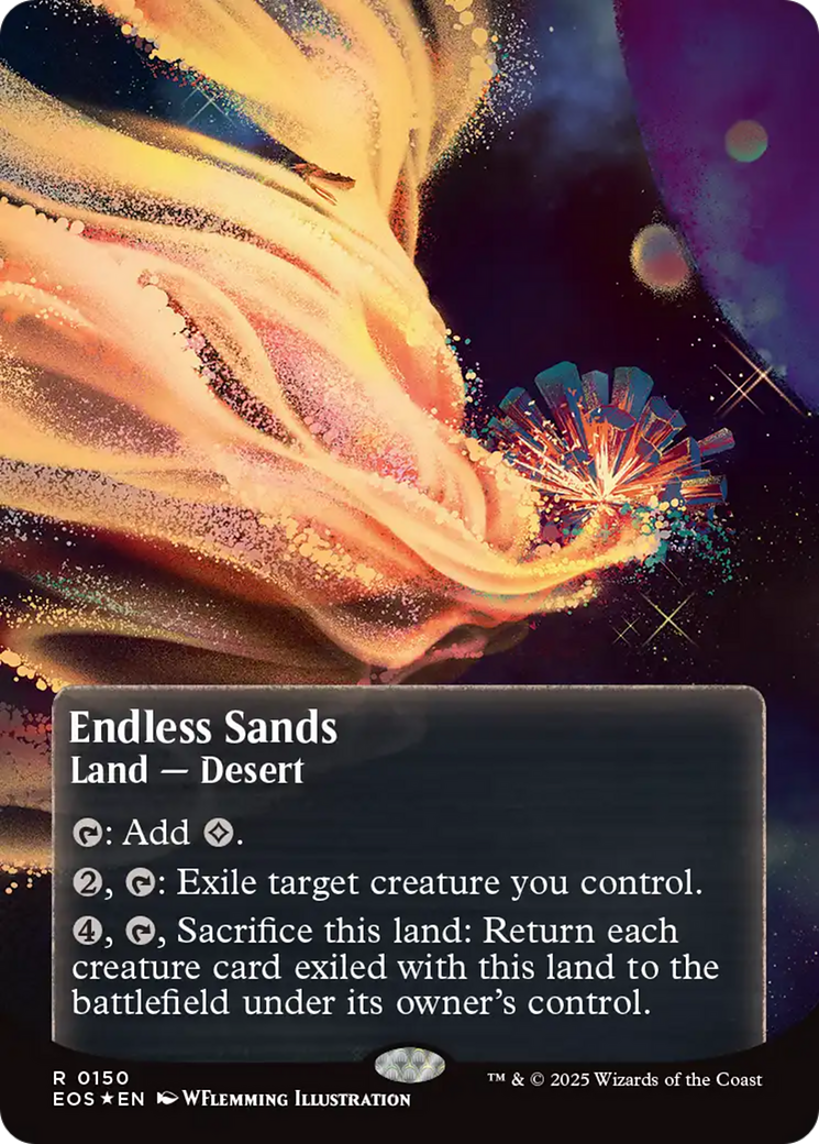 Endless Sands (0150) (Borderless) (Galaxy Foil) [Edge of Eternities: Stellar Sights] - Magic: The Gathering - Card Brawlers | Quebec | Canada |