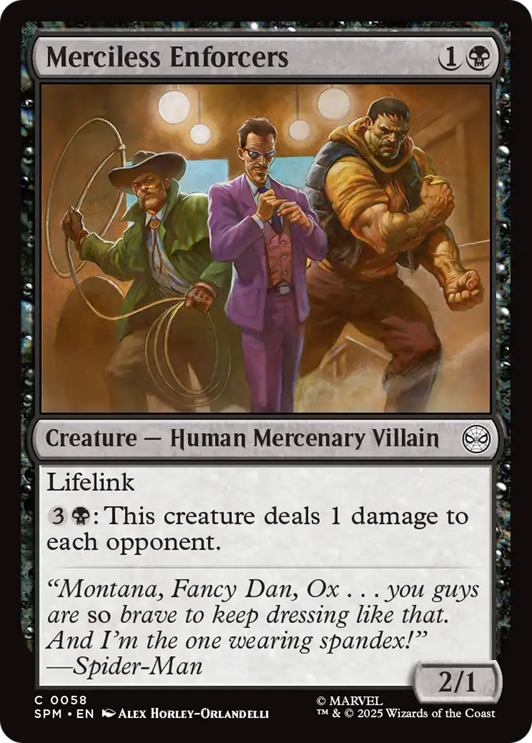 Merciless Enforcers [Marvel's Spider-Man] - Magic: The Gathering - Card Brawlers | Quebec | Canada |