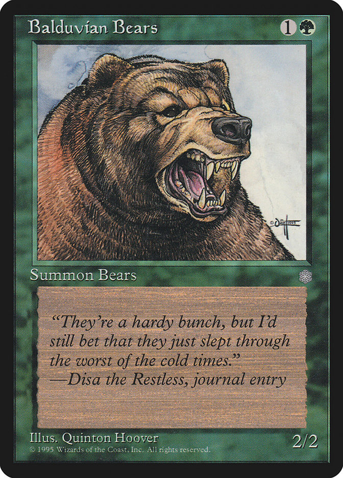 Balduvian Bears [Ice Age] - Magic: The Gathering - Card Brawlers | Quebec | Canada |