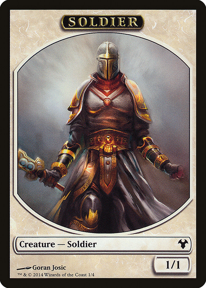Soldier // Spirit Double-Sided Token [Modern Event Deck 2014 Tokens] - Magic: The Gathering - Card Brawlers | Quebec | Canada |