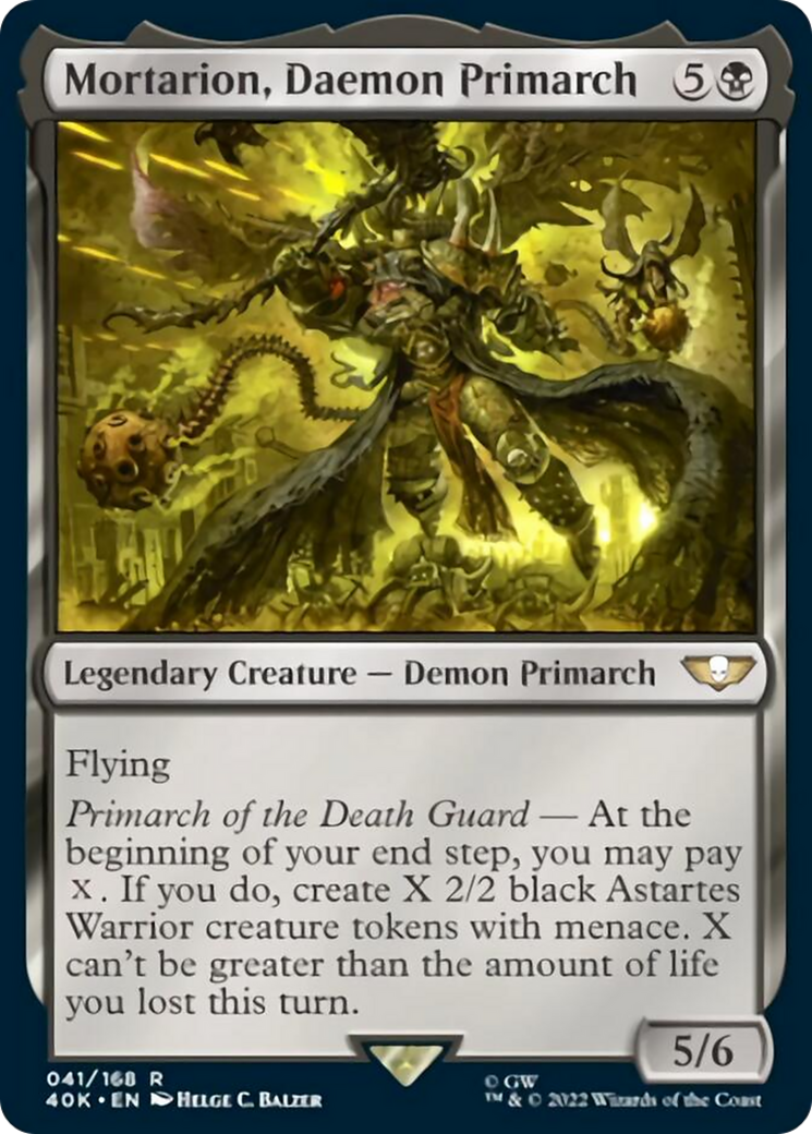 Mortarion, Daemon Primarch [Warhammer 40,000] - Magic: The Gathering - Card Brawlers | Quebec | Canada |
