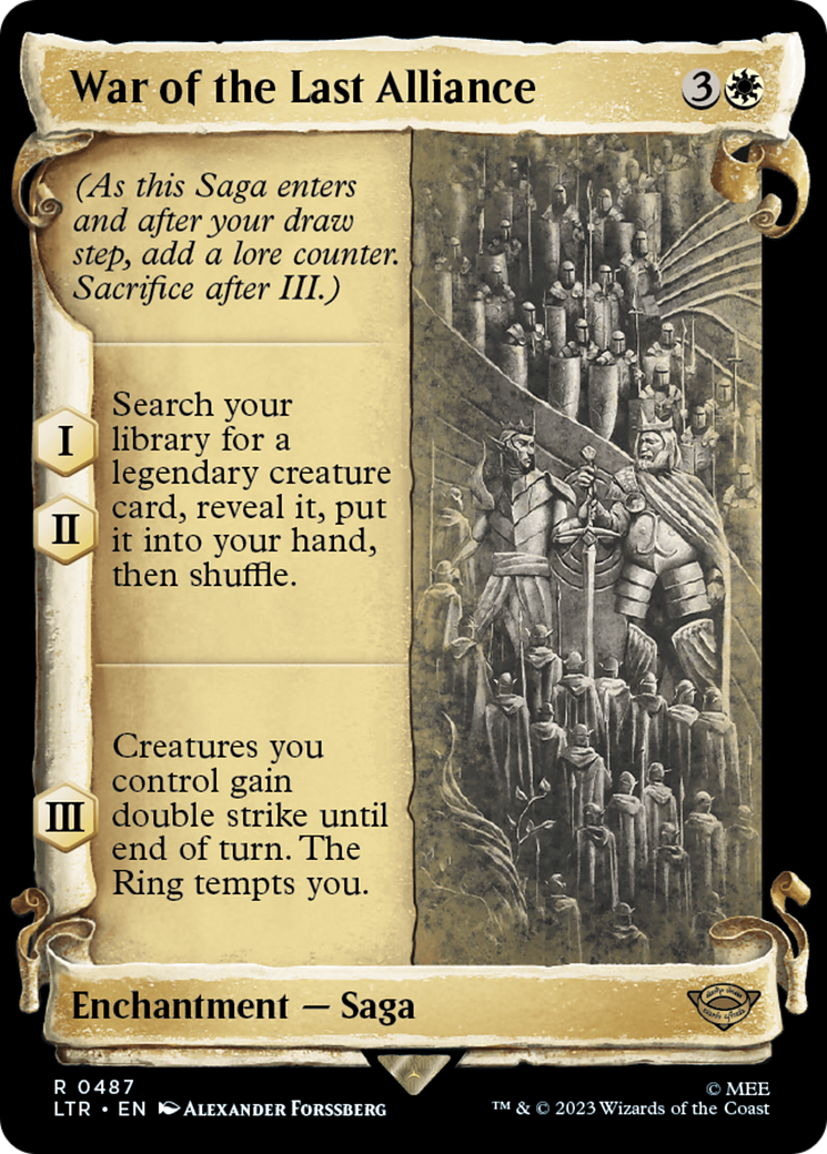 War of the Last Alliance [The Lord of the Rings: Tales of Middle-Earth Showcase Scrolls] - Magic: The Gathering - Card Brawlers | Quebec | Canada |