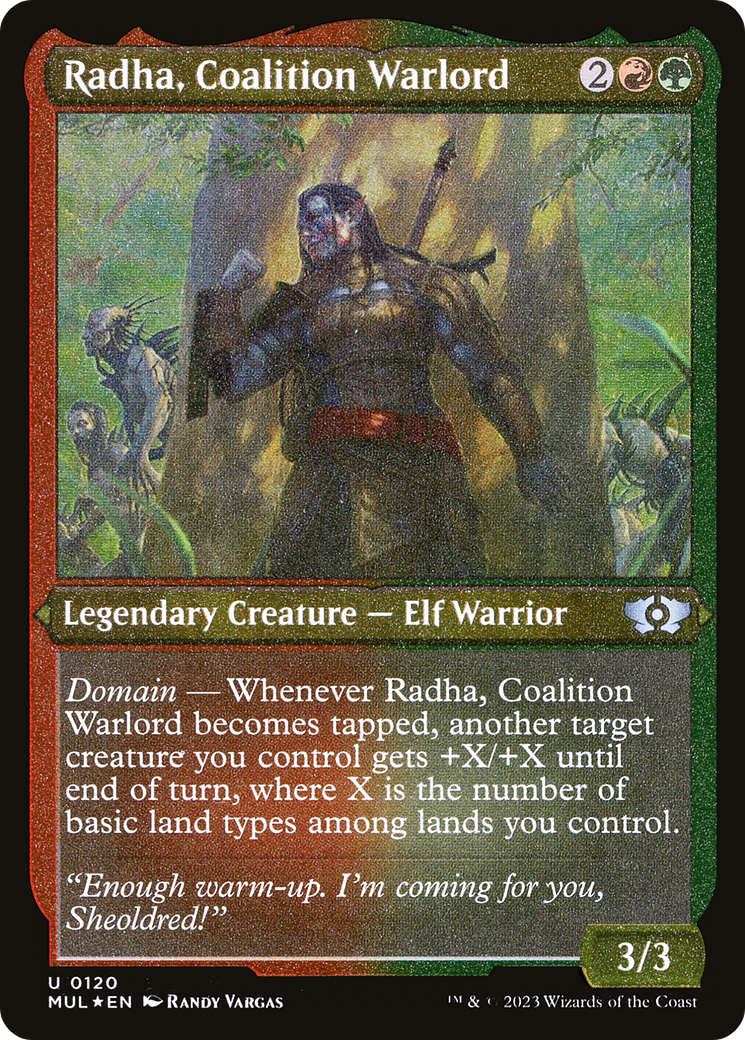 Radha, Coalition Warlord (Foil Etched) [Multiverse Legends] - Magic: The Gathering - Card Brawlers | Quebec | Canada |