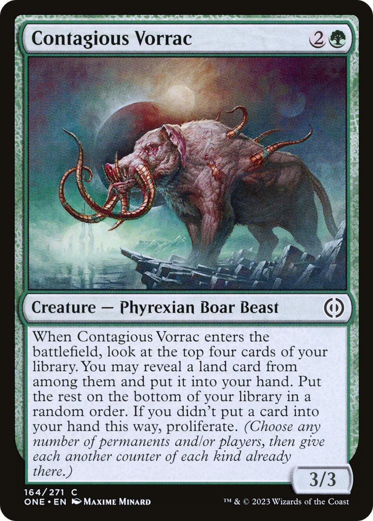 Contagious Vorrac [Phyrexia: All Will Be One] - Magic: The Gathering - Card Brawlers | Quebec | Canada |