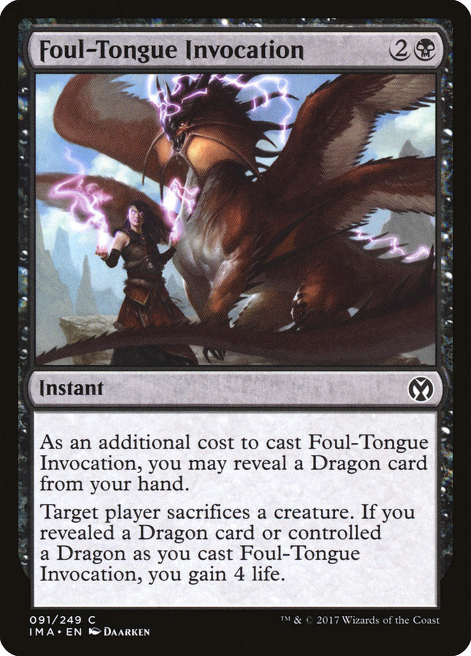 Foul-Tongue Invocation [Iconic Masters] - Magic: The Gathering - Card Brawlers | Quebec | Canada |