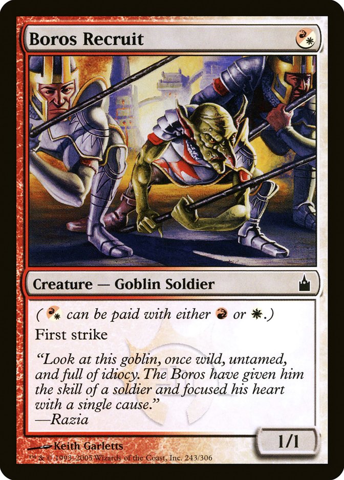 Boros Recruit [Ravnica: City of Guilds] - Magic: The Gathering - Card Brawlers | Quebec | Canada |
