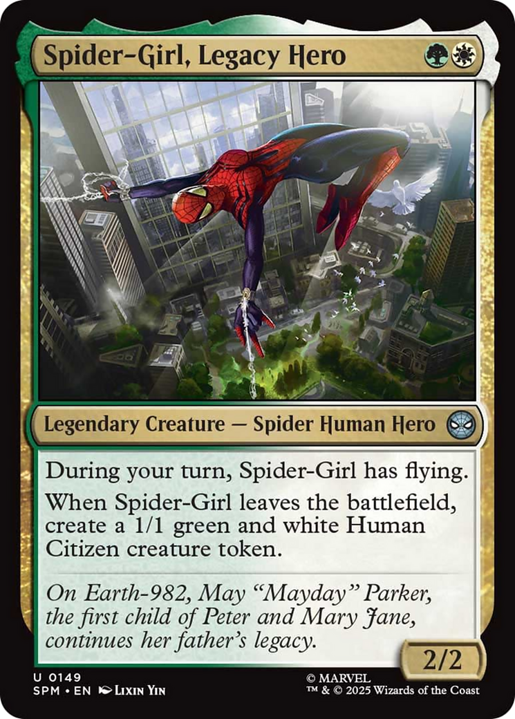 Spider-Girl, Legacy Hero [Marvel's Spider-Man] - Magic: The Gathering - Card Brawlers | Quebec | Canada |