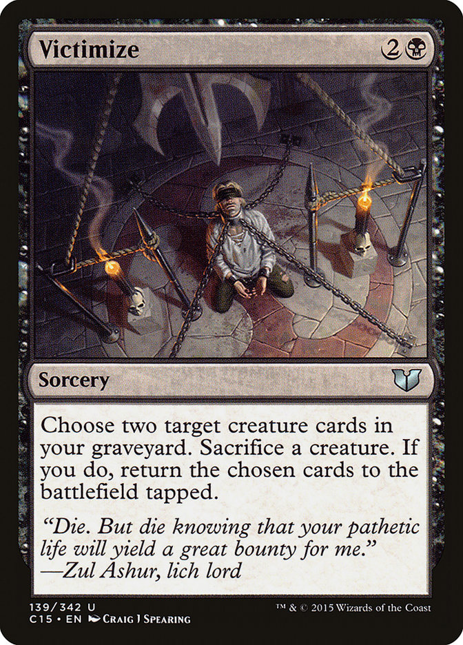 Victimize [Commander 2015] - Magic: The Gathering - Card Brawlers | Quebec | Canada |