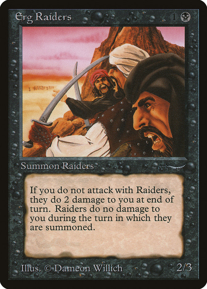 Erg Raiders (Dark Mana Cost) [Arabian Nights] - Magic: The Gathering - Card Brawlers | Quebec | Canada |