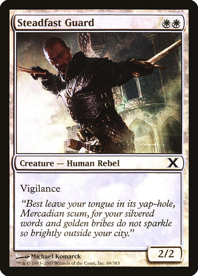 Steadfast Guard (Premium Foil) [Tenth Edition] - Magic: The Gathering - Card Brawlers | Quebec | Canada |
