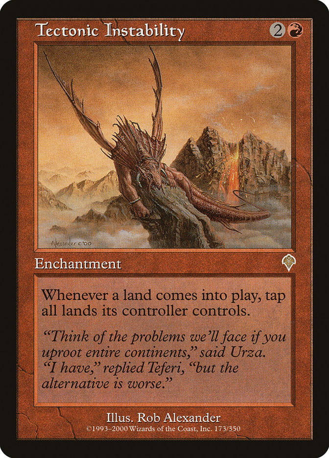 Tectonic Instability [Invasion] - Magic: The Gathering - Card Brawlers | Quebec | Canada |