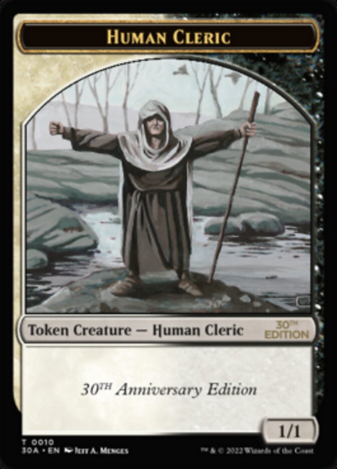 Human Cleric Token [30th Anniversary Tokens] - Magic: The Gathering - Card Brawlers | Quebec | Canada |