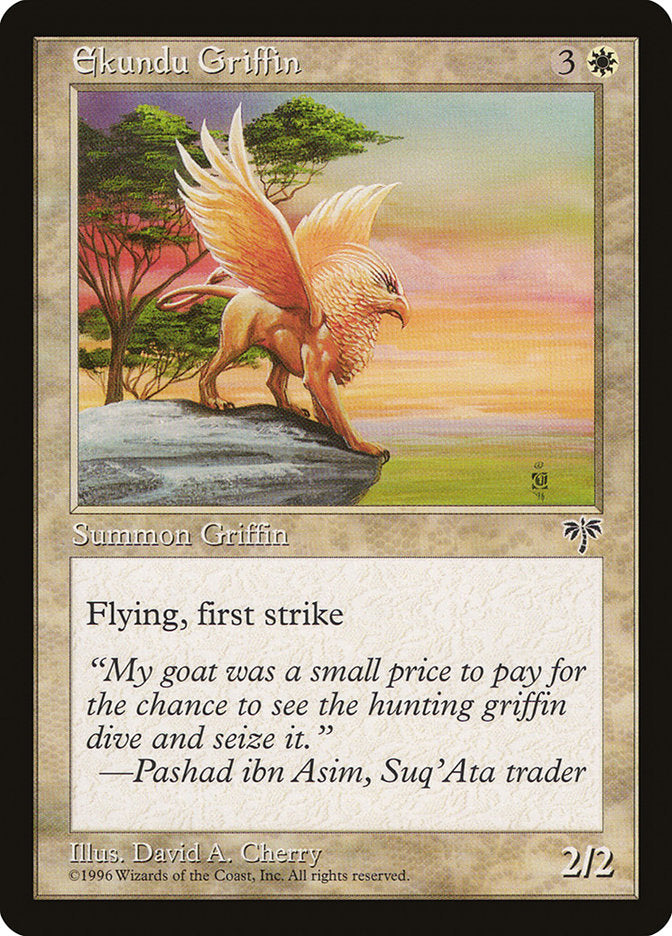 Ekundu Griffin [Mirage] - Magic: The Gathering - Card Brawlers | Quebec | Canada |