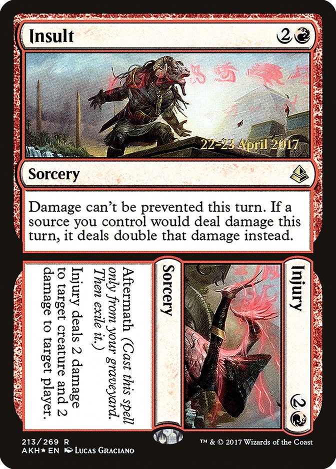 Insult // Injury [Amonkhet Prerelease Promos] - Magic: The Gathering - Card Brawlers | Quebec | Canada |