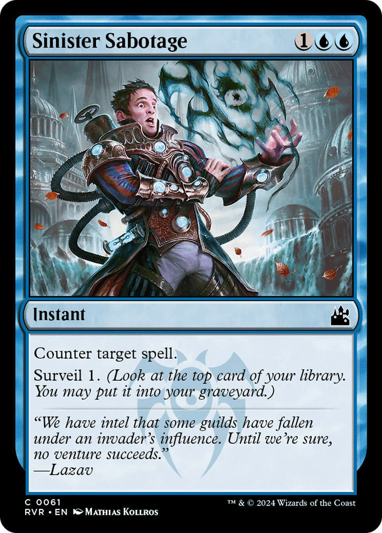 Sinister Sabotage [Ravnica Remastered] - Magic: The Gathering - Card Brawlers | Quebec | Canada |