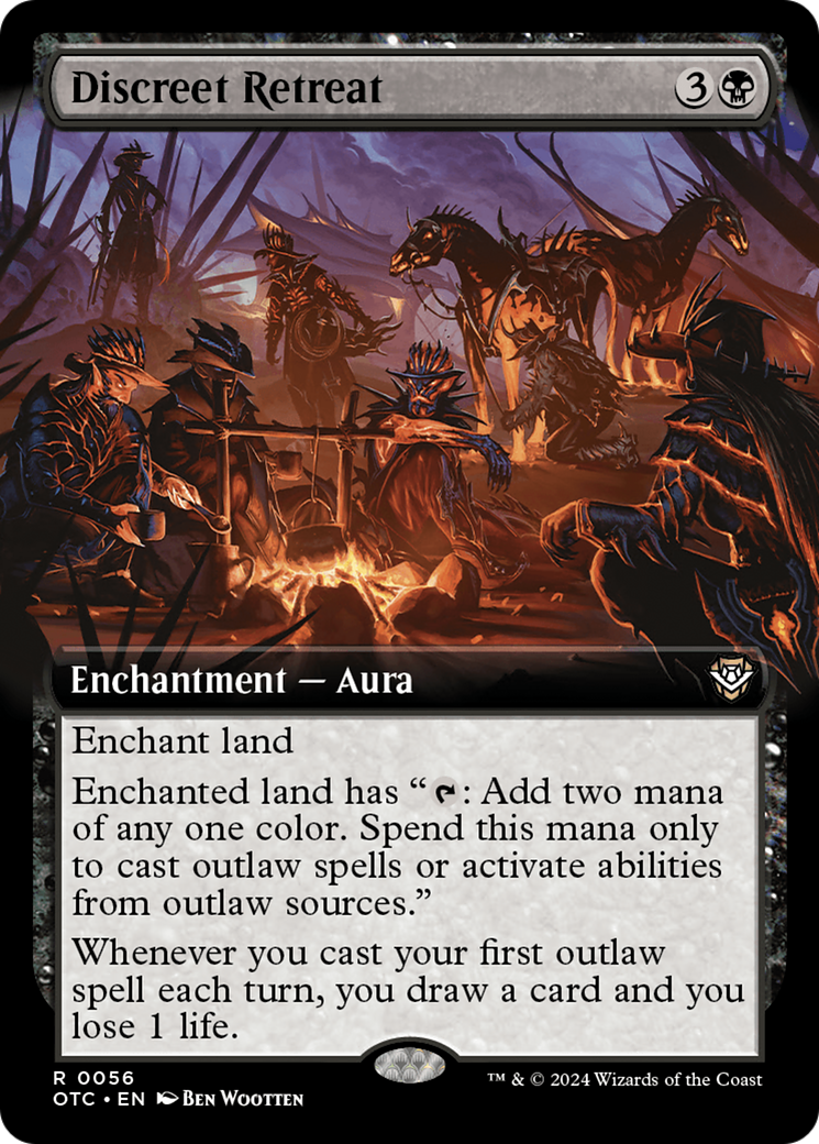 Discreet Retreat (Extended Art) [Outlaws of Thunder Junction Commander] - Magic: The Gathering - Card Brawlers | Quebec | Canada |