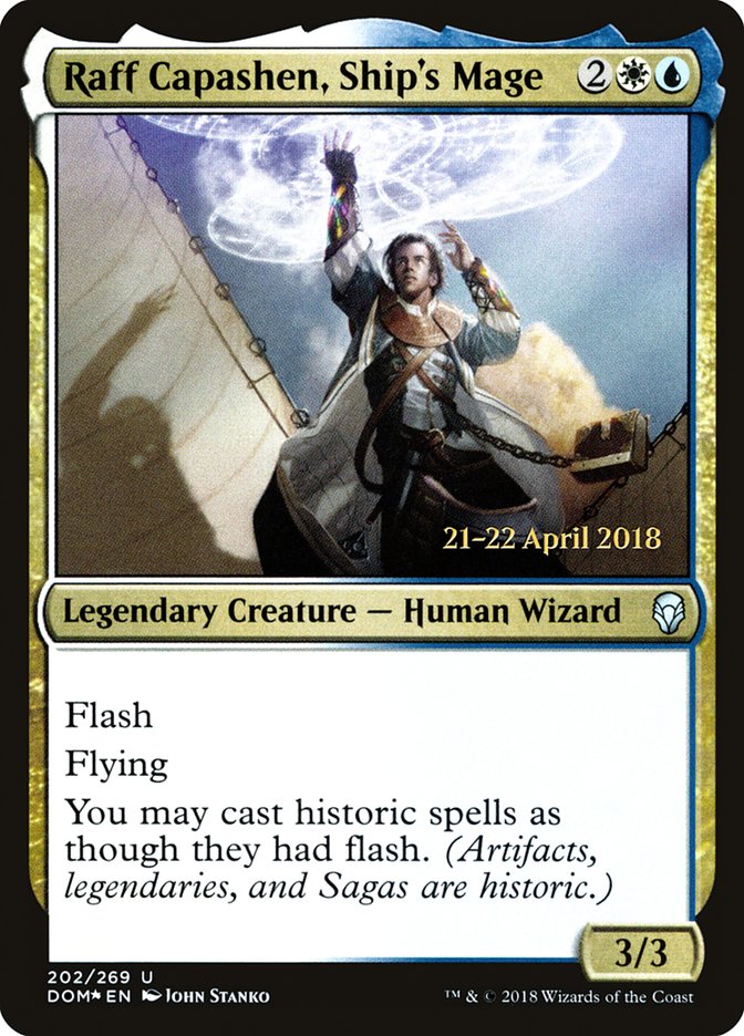 Raff Capashen, Ship's Mage [Dominaria Prerelease Promos] - Magic: The Gathering - Card Brawlers | Quebec | Canada |