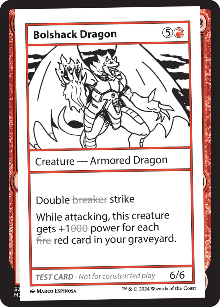 Bolshack Dragon [Mystery Booster 2 Playtest Cards] - Magic: The Gathering - Card Brawlers | Quebec | Canada |
