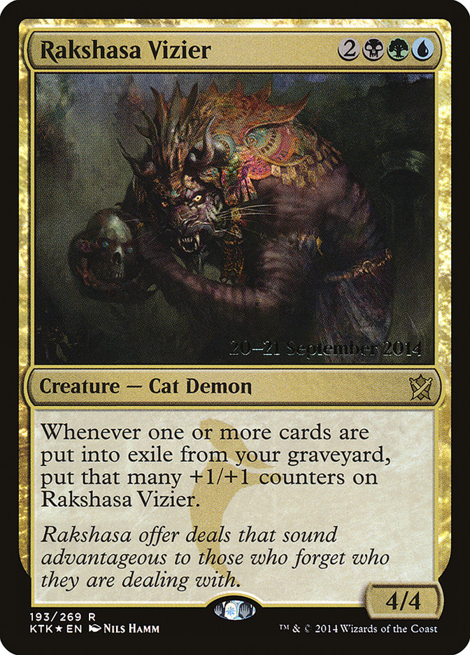 Rakshasa Vizier [Khans of Tarkir Prerelease Promos] - Magic: The Gathering - Card Brawlers | Quebec | Canada |