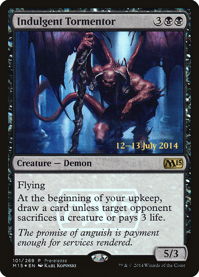 Indulgent Tormentor [Magic 2015 Prerelease Promos] - Magic: The Gathering - Card Brawlers | Quebec | Canada |
