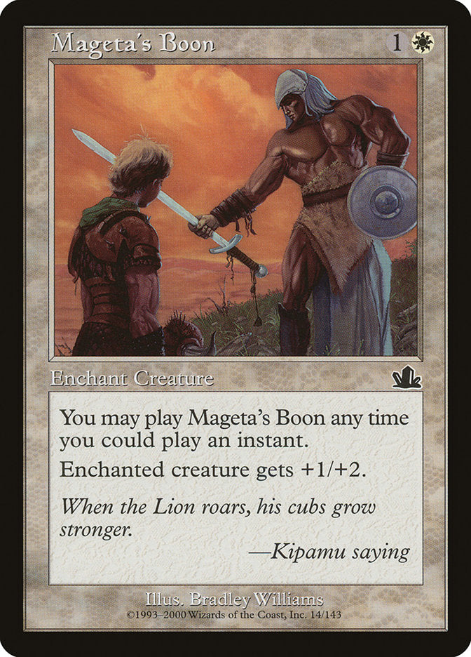 Mageta's Boon [Prophecy] - Magic: The Gathering - Card Brawlers | Quebec | Canada |